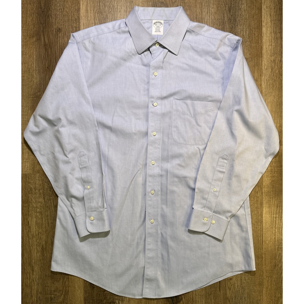 BROOKS BROTHERS THE‎ ORIGINAL POLO SHIRT Size 16.5-2/3 REGENT 100% Cotton Blue
